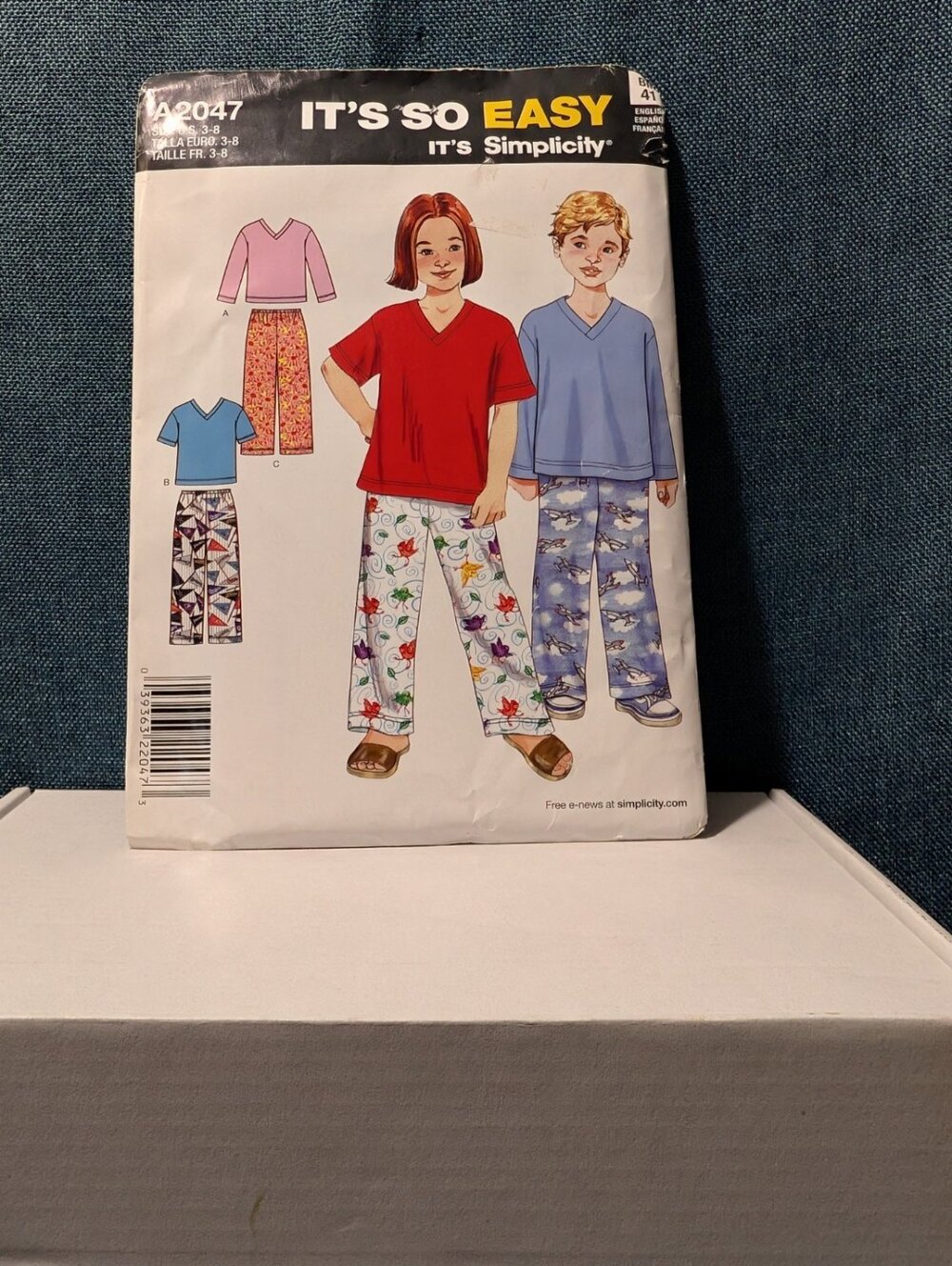 Simplicity 2047 Child's Pants Knit Top Pattern Size 3-8 Uncut Easy Sewing Kids